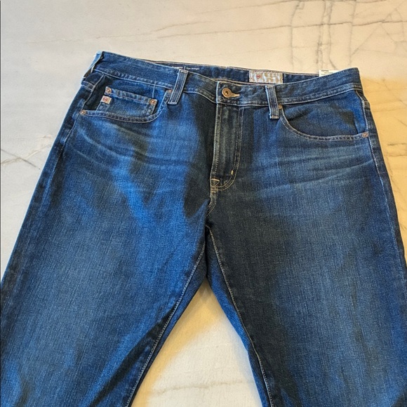 Men's AG Everett Slim Straight Blue Jeans. - Picture 4 of 8